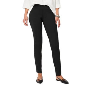 J. Jill wearever collection smooth fit slim leg black rayon Lycra pants size S